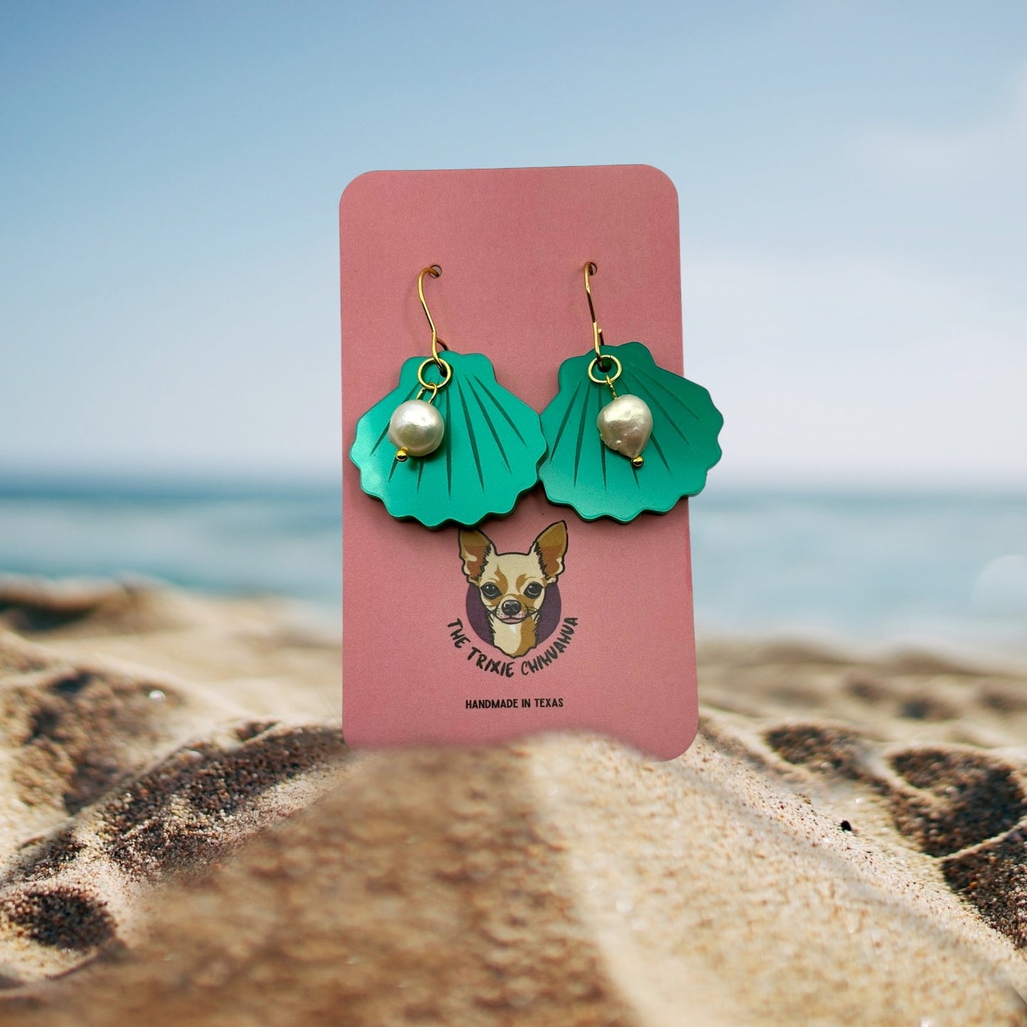 Emerald Mermaid Earrings