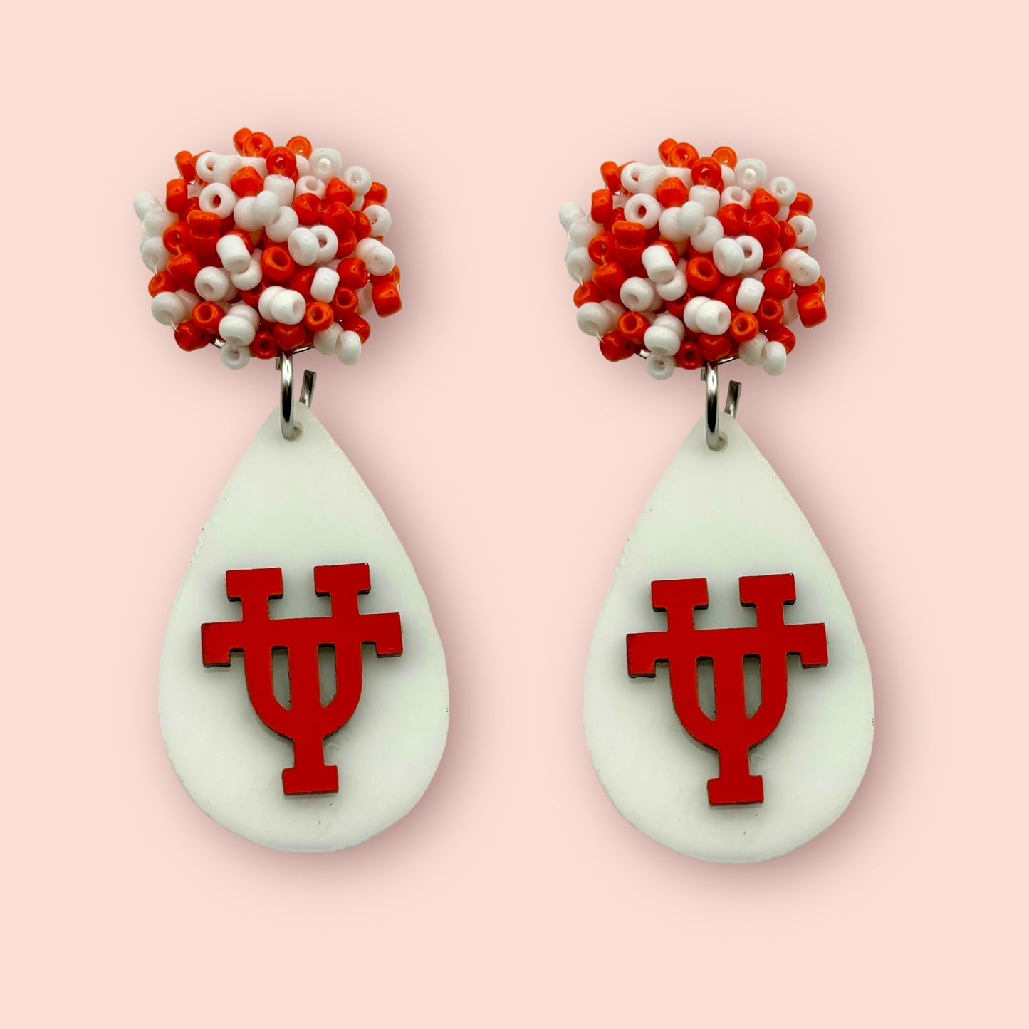 UT Drops Pom Pom Earrings College Spirit