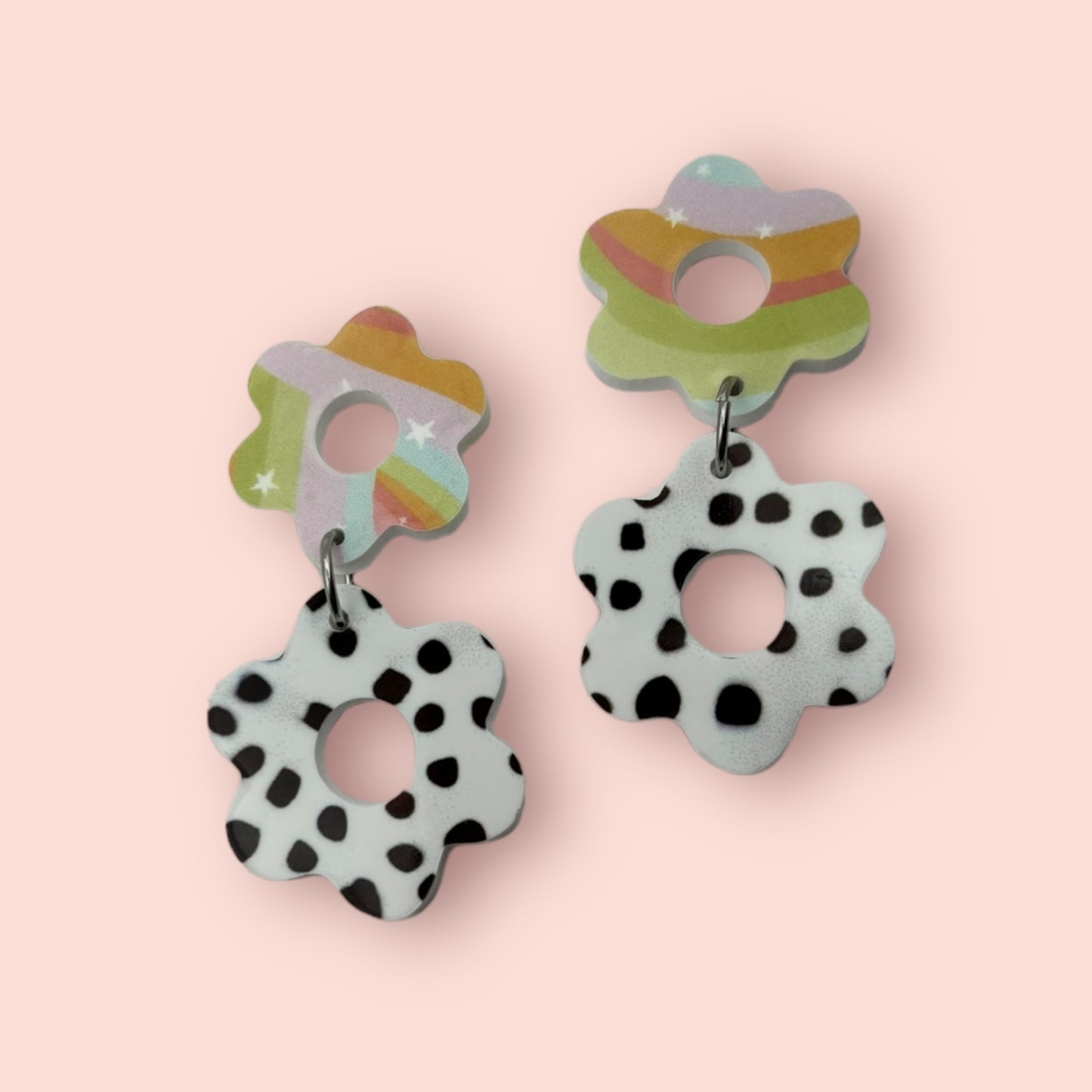 Retro Flowers Earrings