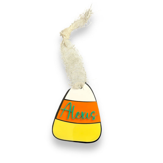 Halloween Candy Corn Bag Tag