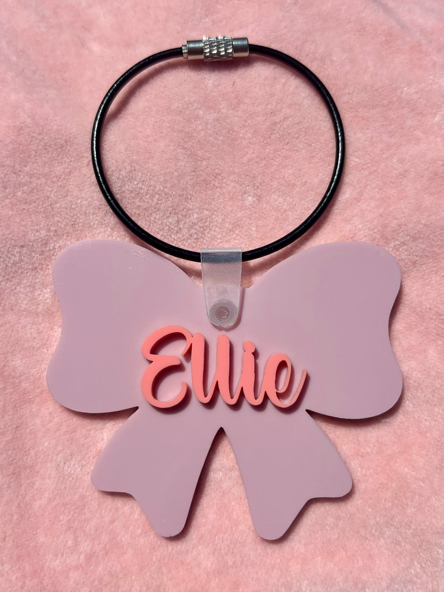 Coquette Bow Bag Tag