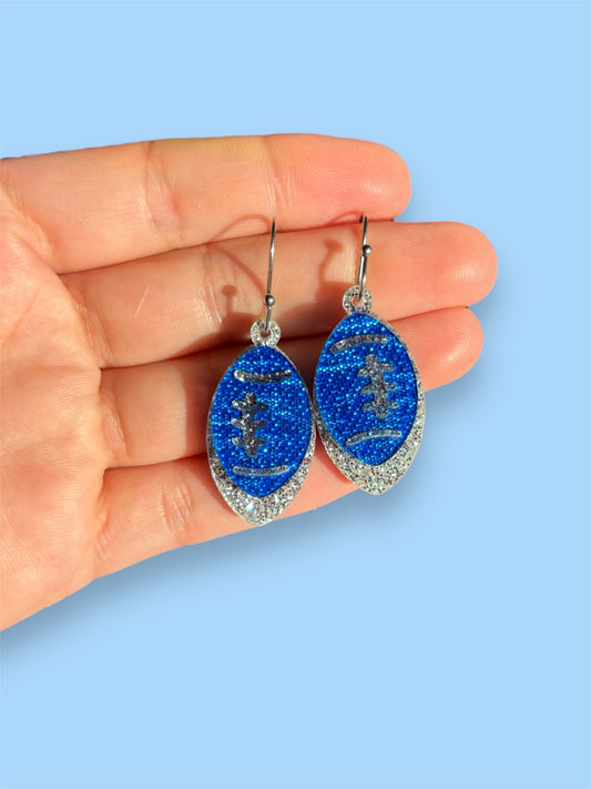 Football Tiered Shimmer Earrings