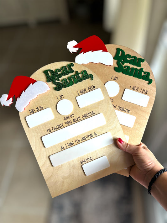 Dear Santa Sign for Christmas