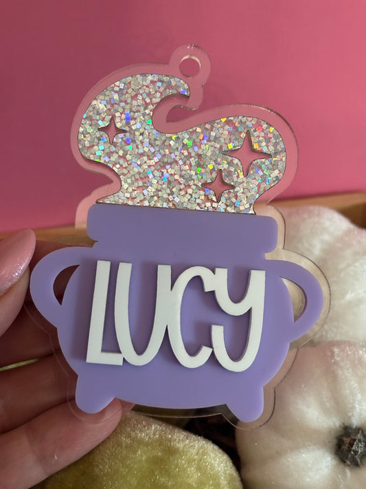 Cauldron Halloween Bag Tag