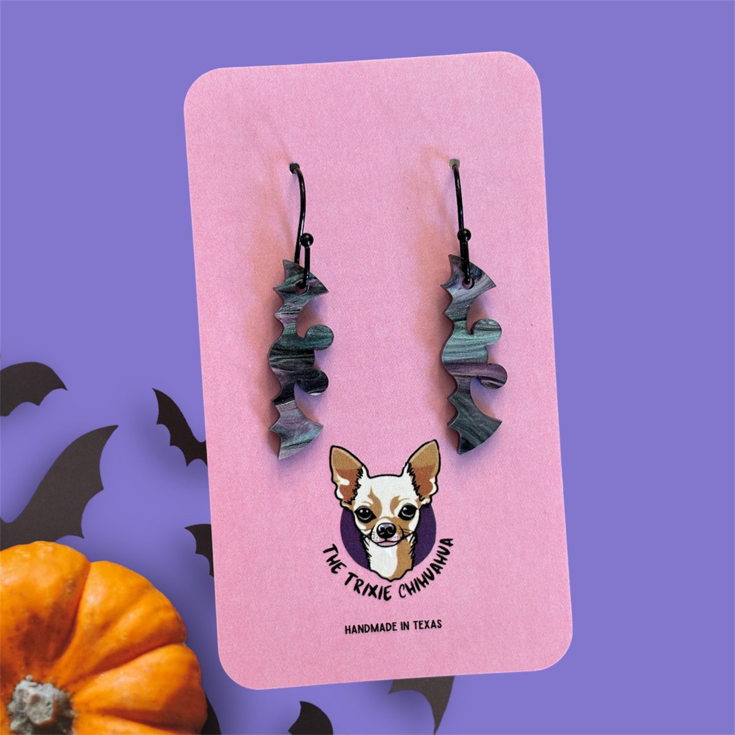 Mouse Bats Halloween Earrings