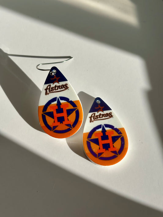 Astros Double Logo Team Spirit Earrings