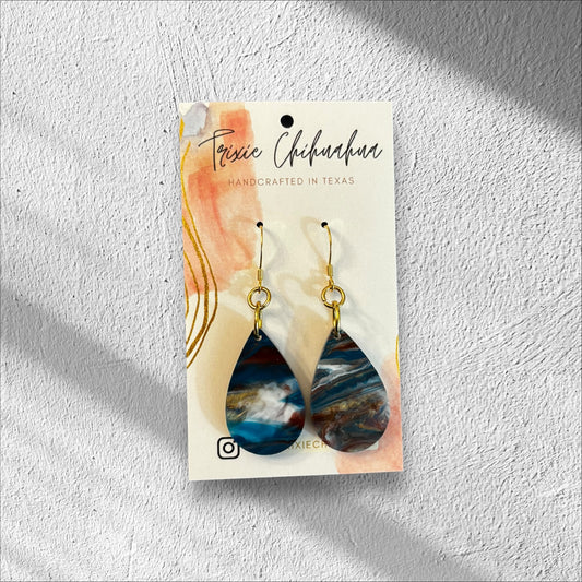 Patina Swirl Teardrop