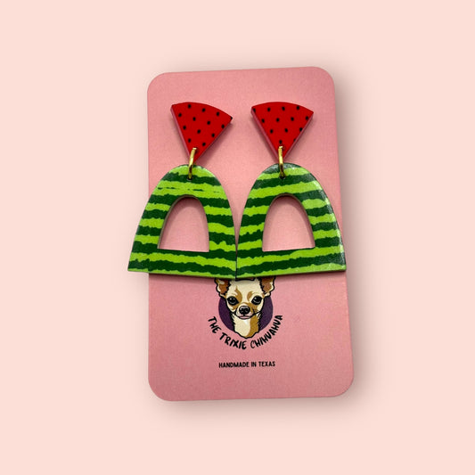 Watermelon Arch Earrings