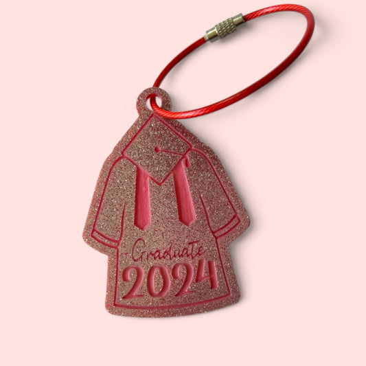 Graduation Bag Tag Keychain