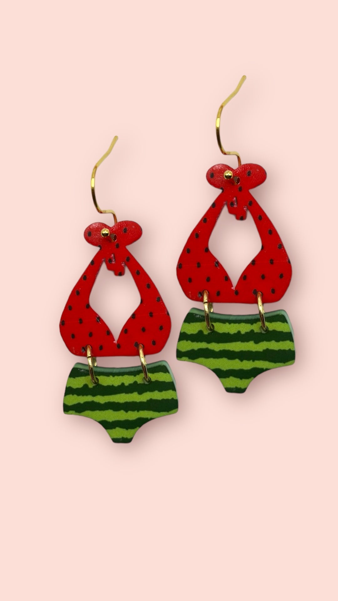 Watermelon Swimsuit Earrings