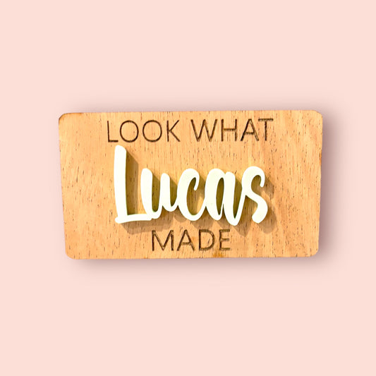 Personalized Look What I Made Magnet