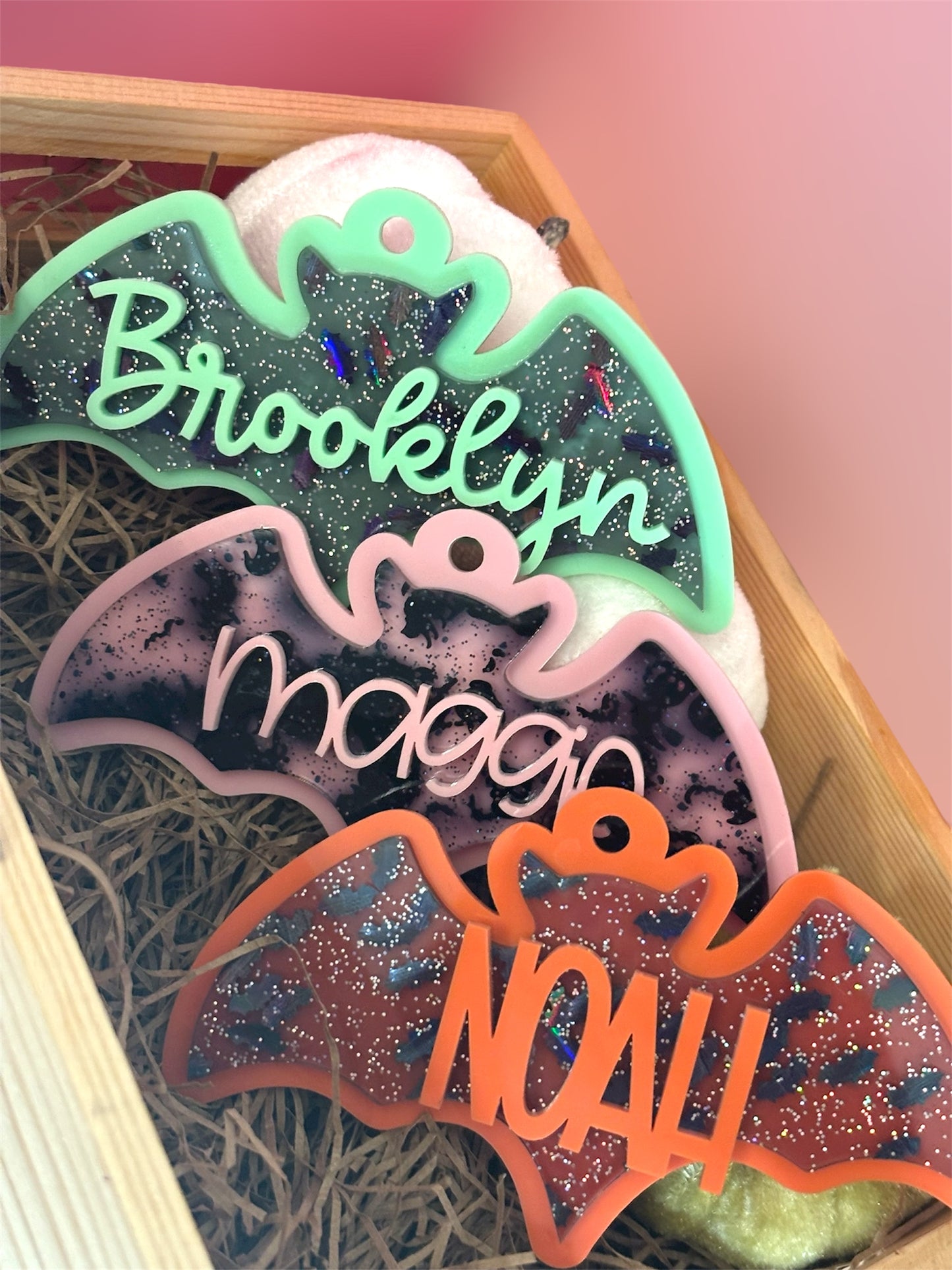 Bat Halloween Bag Tag