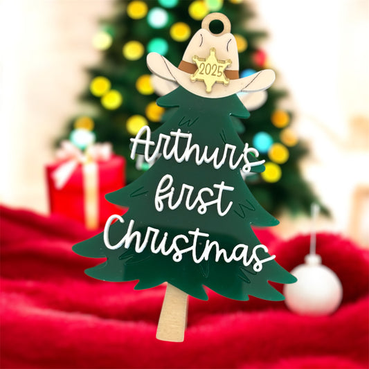 Cowboy Christmas Ornament