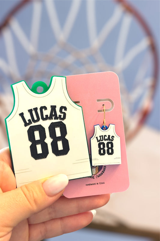 Basketball Jersey Earrings